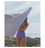 Torres Novas 1845 Textiel Strandlaken Barra, Lavendel- 100 x 180 cm - 100% Katoen