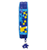 Sonic the Hedgehog Caisse remplie, Bleu - 28 pièces - 19,5 x 12,5 x 4 cm - Polyester