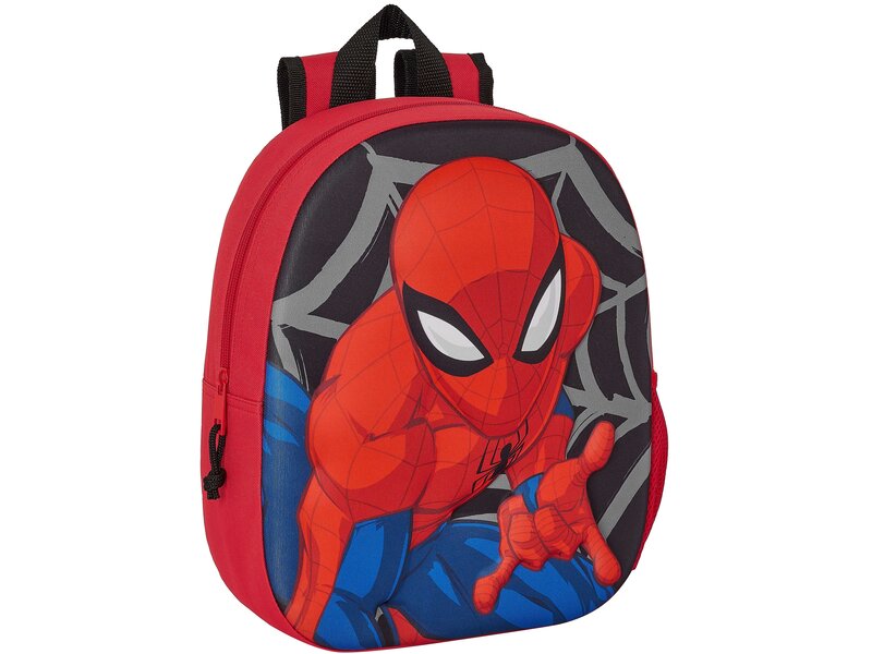 SpiderMan Backpack, 3D Iconic - 33 x 27 x 10 cm - Polyester