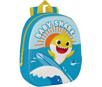 Baby Shark Sac à dos 3D Surf 33 x 27 cm Polyester