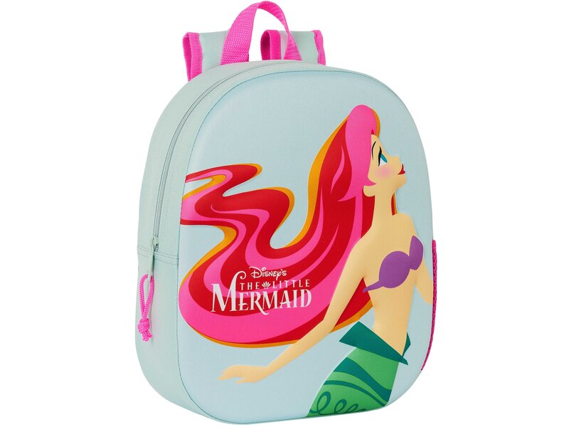 Disney Kleine Zeemeermin Sac à dos, Ariel 3D - 33 x 27 x 10 cm - Polyester