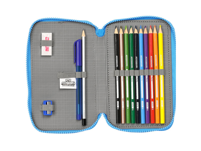 Filled Pouch, Power Heroes - 28 pcs. - 19.5 x 12.5 x 4 cm - Polyester