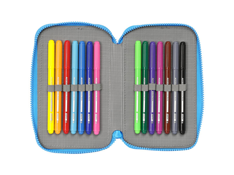 Pochette remplie, Power Heroes - 28 pcs. - 19,5 x 12,5 x 4 cm - Polyester