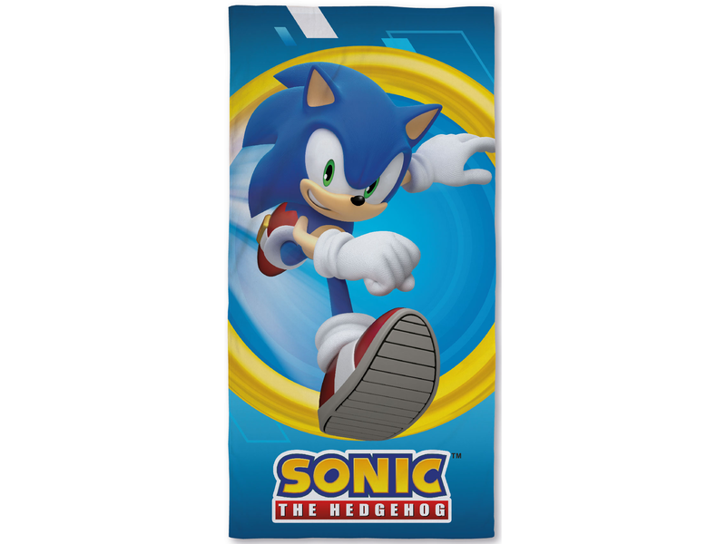 Sonic Serviette de plage, Run - 70 x 140 cm - Coton