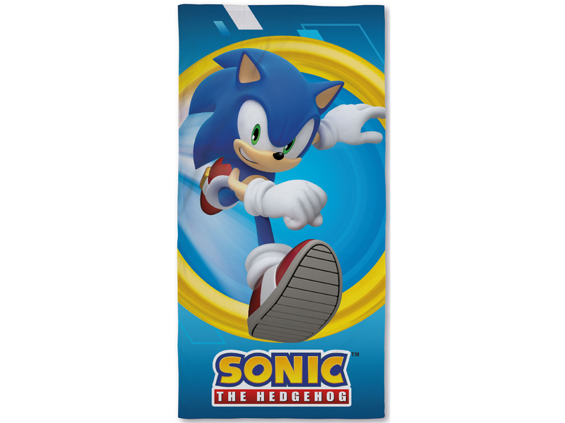 Sonic the Hedgehog Serviette de plage, Run - 70 x 140 cm - Coton