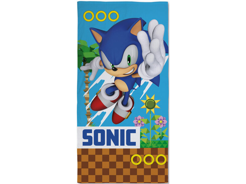 Sonic Beach towel, Unstoppable - 70 x 140 cm - Cotton