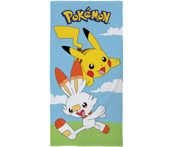 Pokémon Serviette de plage Scorbunny 70 x 140 cm Coton