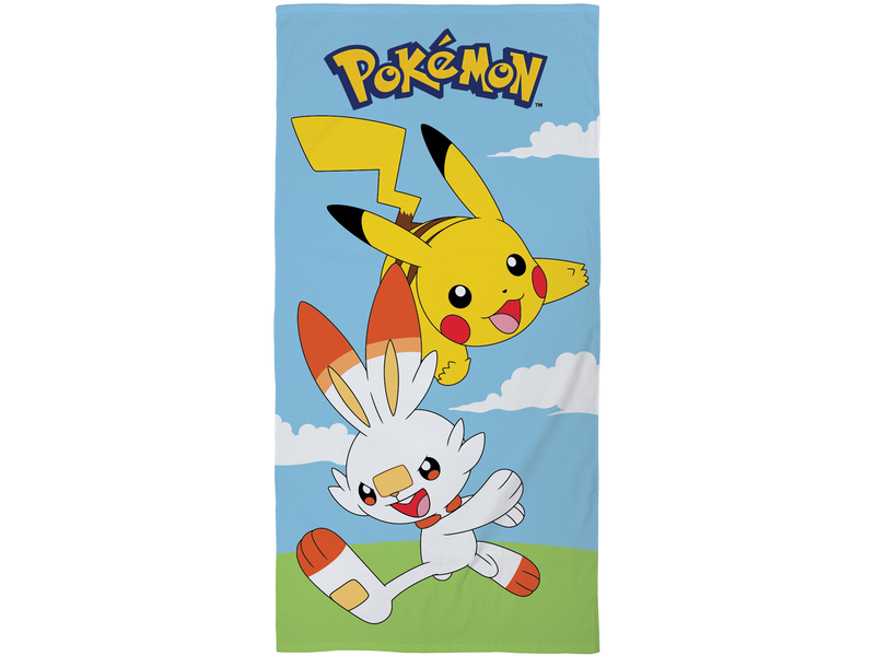 Pokémon Beach towel, Scorbunny - 70 x 140 cm - Cotton