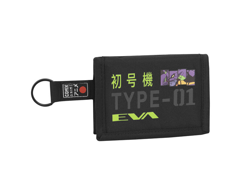 Comix Anime - Evangelion Portefeuille, Type-01 EVA - 12,5 x 8,5 - Polyester