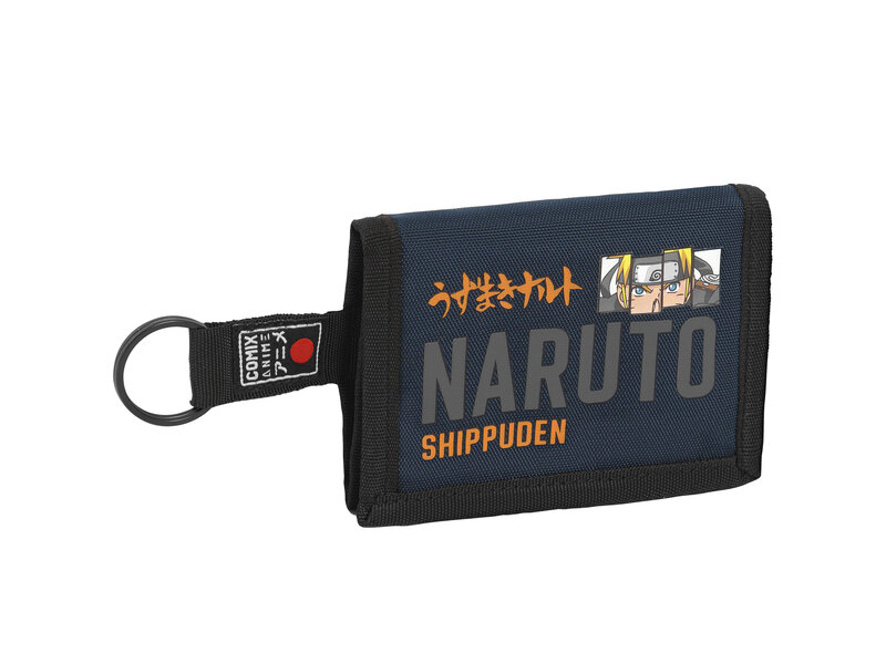 Naruto Portefeuille, Shippuden - 12,5 x 8,5 - Polyester