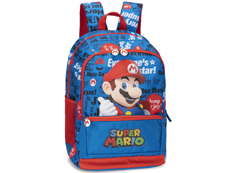 Super Mario Rucksack, Jump for Joy – 43 x 32 x 23 cm – Polyester