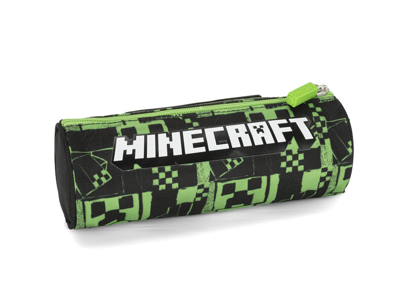 Minecraft Etui Rond, Build - 22 x 8 cm - Polyester