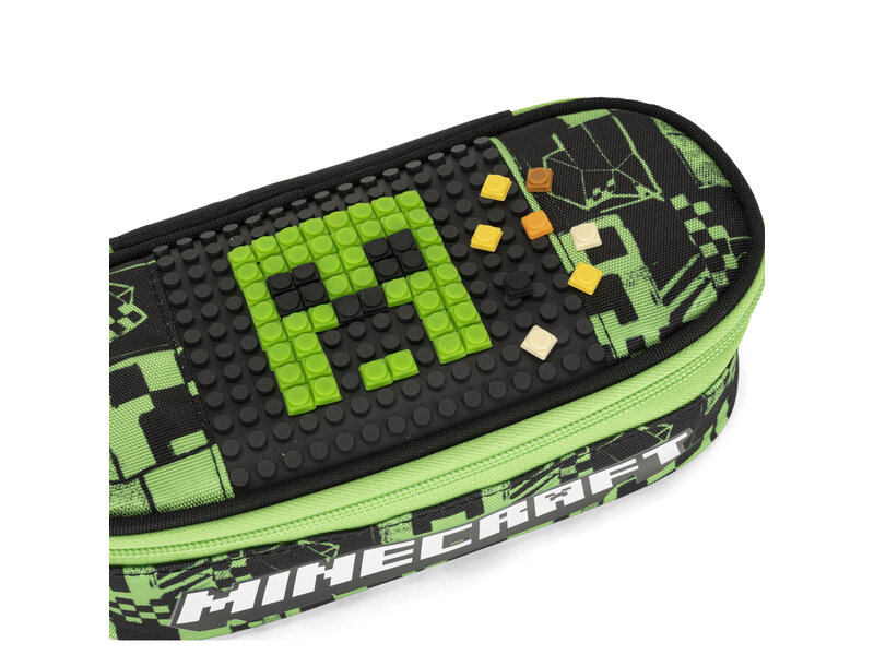 Minecraft Beutel Oval, Build – 22 x 9,5 x 7 cm – Polyester