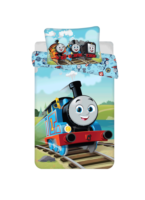 Thomas de Trein BABY Bettbezug, Steam Team – 135 x 100 cm – Baumwolle