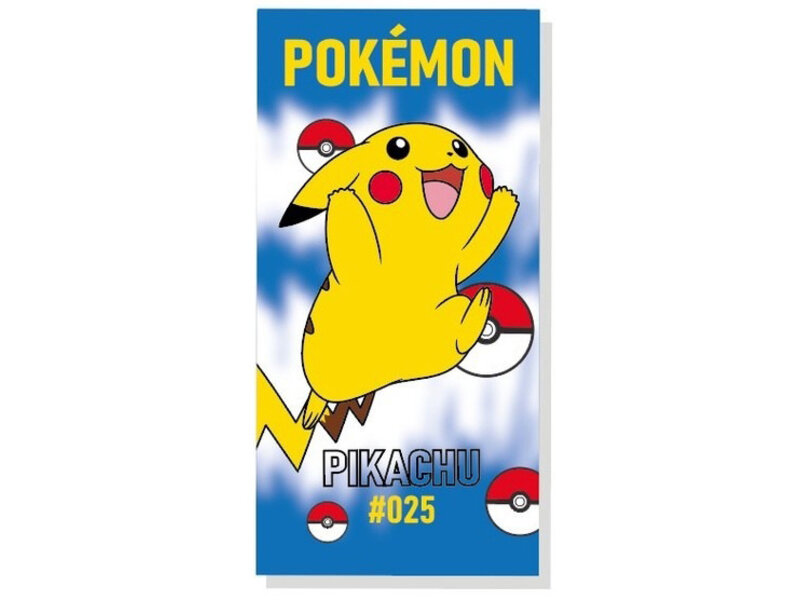 Pokémon Strandtuch, Pikachu #025 – 70 x 140 cm – Polyester