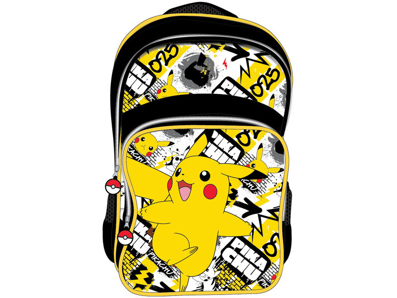 Pokémon Sac à dos Pikachu Graffiti - 42 x 27 x 20 cm - Polyester