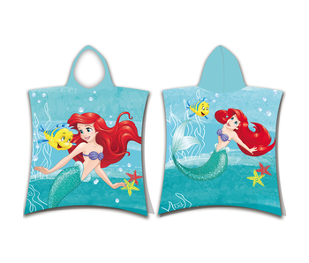 Disney Kleine Zeemeermin Poncho / Badcape Ariël 50 x 115 cm Katoen