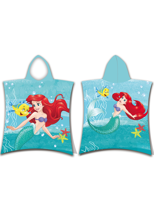 Disney Kleine Zeemeermin Poncho / Badcape Ariël 50 x 115 cm Katoen