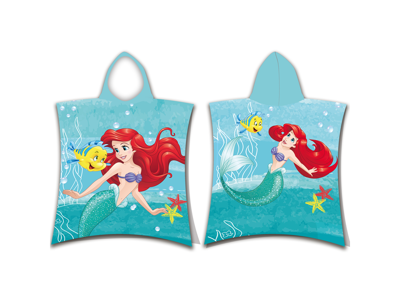 Disney Kleine Zeemeermin Poncho / Badcape Ariël - 50 x 115 cm - Katoen