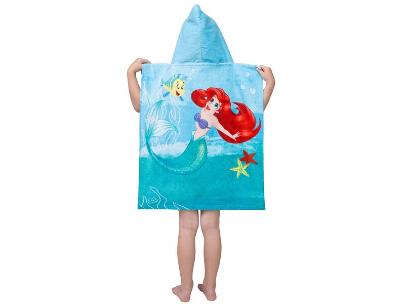 Disney Kleine Zeemeermin Poncho / Badcape Ariël - 50 x 115 cm - Katoen