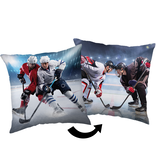 Hockey Throw pillow Face-Off - 40 x 40 cm - Polyester