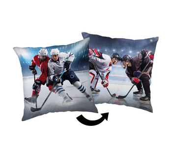 Hockey Dekokissen Face-Off 40 x 40 cm Polyester