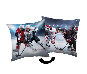 Hockey Throw pillow Face-Off 40 x 40 cm Polyester