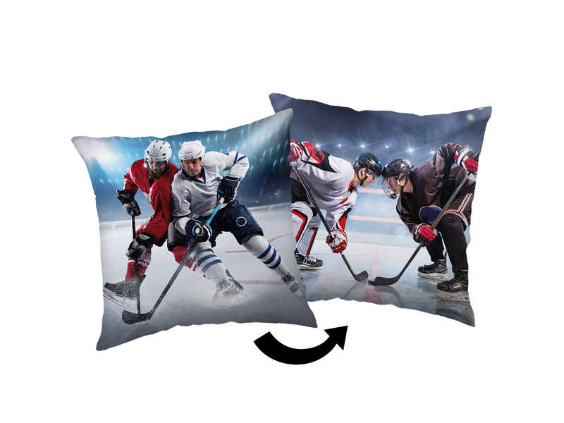 Hockey Coussin Face-à-face - 40 x 40 cm - Polyester