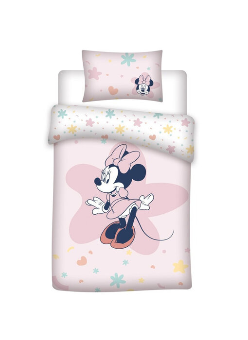 Disney Minnie Mouse Housse de couette BÉBÉ, Sweet 140 x 100 cm 40 x 60 cm coton