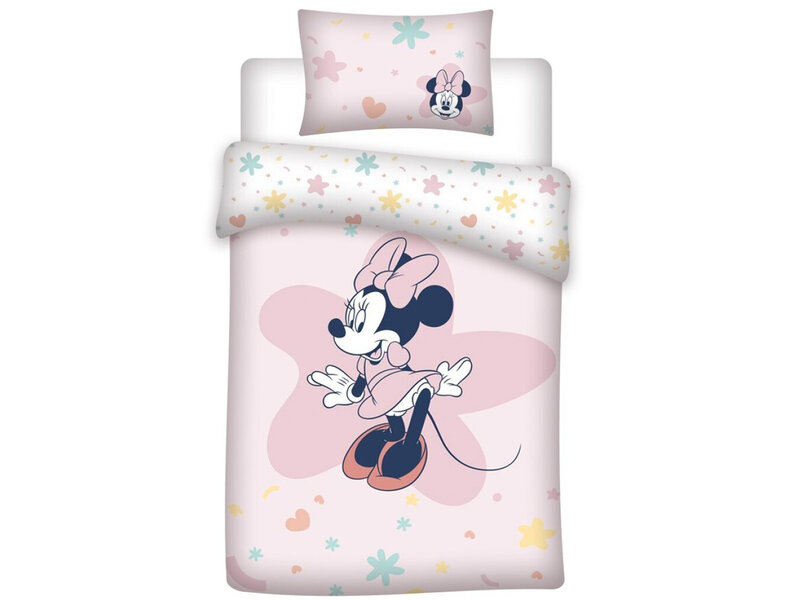 Disney Minnie Mouse BABY Dekbedovertrek, Sweet -140 x 100 cm - Katoen