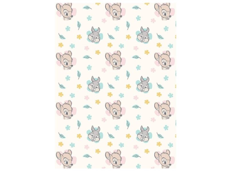 Disney Bambi Fleece plaid Flower - 110 x 150 cm - Polyester