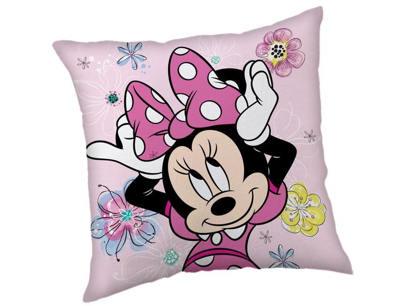 Disney Minnie Mouse Coussin décoratif Noeud - 35 x 35 cm - Polyester