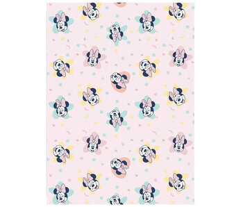 Disney Minnie Mouse Fleece plaid Stars 110 x 150 Polyester