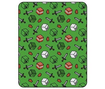 Minecraft Fleece-Plaid Symbol 110 x 150 Polyester