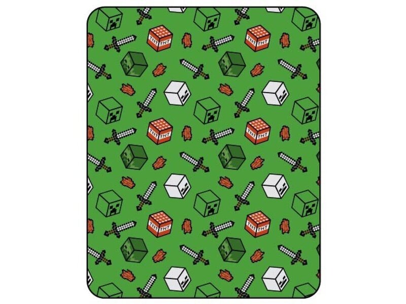 Minecraft Fleece blanket Symbol - 110 x 150 cm - Polyester