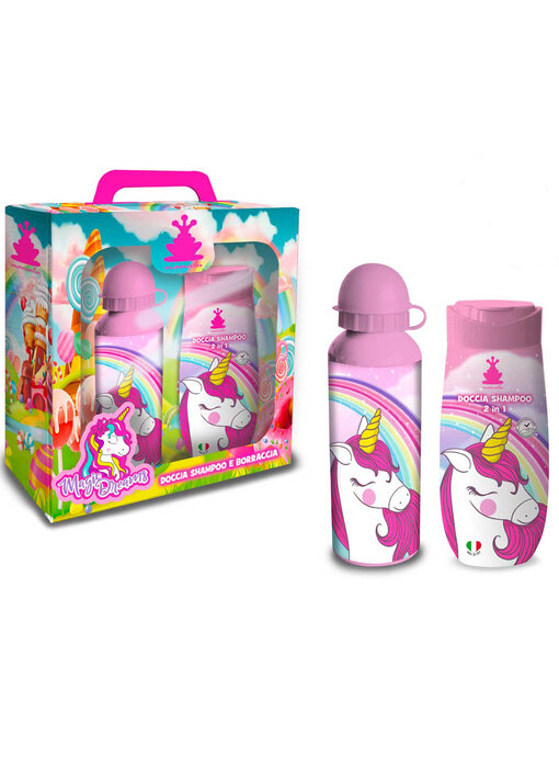 Unicorn Coffret Gel Douche & Shampoing Magic Dreams + Gourde