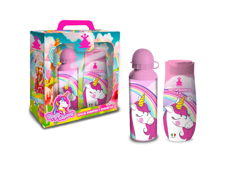 Unicorn Set Duschgel & Shampoo Magic Dreams + Trinkflasche