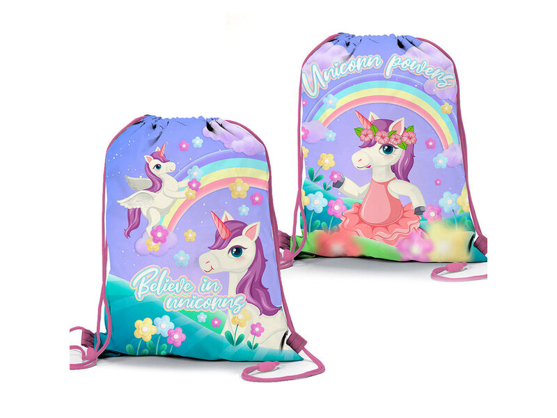 Unicorn Gymbag, Believe - 39 x 31 cm - Polyester