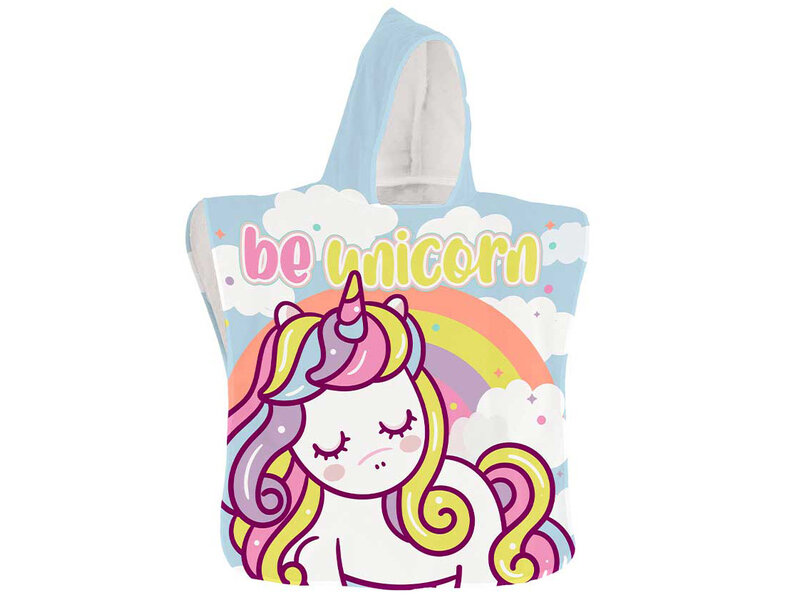 Unicorn Poncho, Rainbow – 50 x 100 cm – Polyester