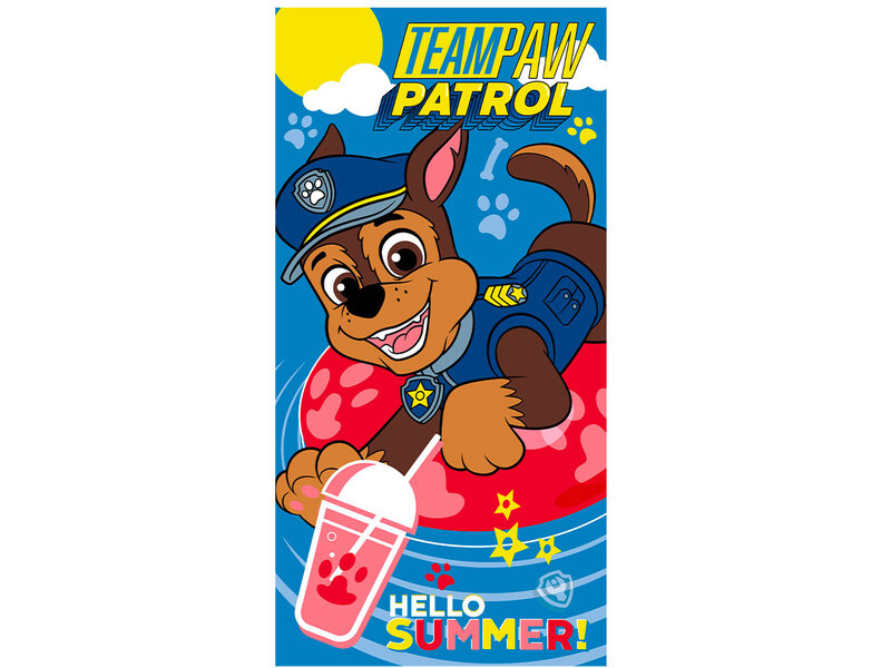 PAW Patrol Serviette de plage, Hello Summer ! - 70 x 140 cm - Polyester