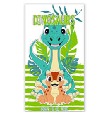 Dinosaurus Strandlaken, Born to be Wild - 70 x 140 cm - Polyester