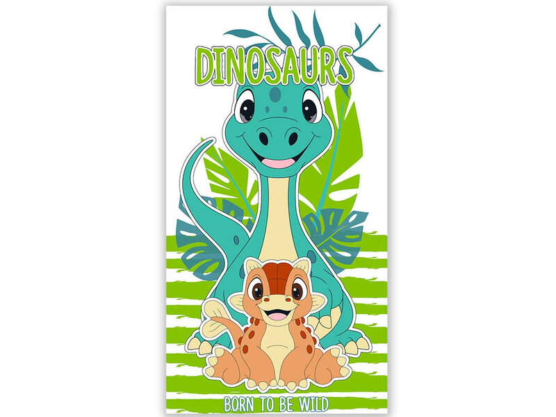 Dinosaurus Beach towel, Born to be Wild - 70 x 140 cm - Polyester