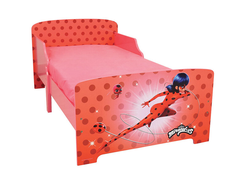 Miraculous Peuter Bed Power of Luck - 70 x 140cm - Multi - Inclusief lattenbodem