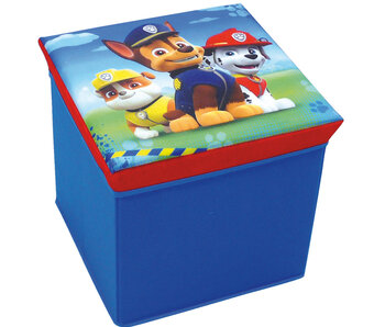 PAW Patrol Coffre à jouets / Tabouret Pliable Puppy Power 31 cm