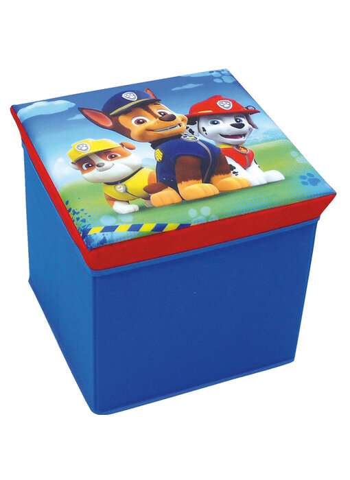 PAW Patrol Coffre à jouets / Tabouret Pliable Puppy Power 31 cm