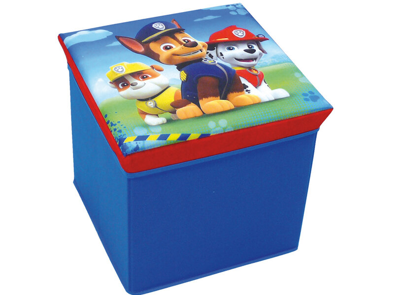 PAW Patrol Toy Box Stool Foldable, Puppy Power - 31 x 31 x 29 cm