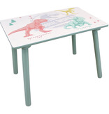 Jurassic World Tisch mit Stuhl, Dinosaurier – 41,5 x 60 x 40 + 49,5 x 31,5 x 31 cm – MDF