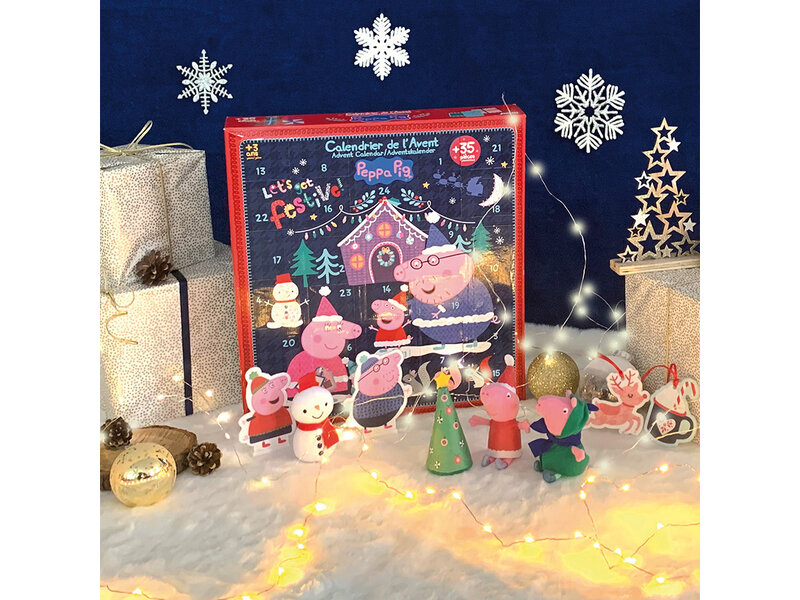 Peppa Pig Adventskalender (35 Stk.) - 39 x 36 x 6 cm - Div.