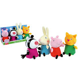 Peppa Pig Knuffels Friends (set van 4) - ± 17 cm - Pluche