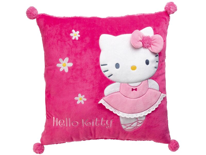 Hello Kitty Coussin, Ballerine - 43 x 43 cm - Peluche